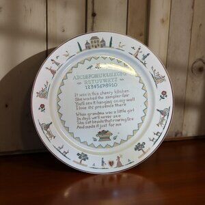 Villeroy & Boch American Sampler Porcelain 12" Chop Plate Luxembourg 1981